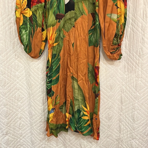 NWOT Anthropologie Farm Rio Tropical Desire Midi Dress - Picture 16 of 16